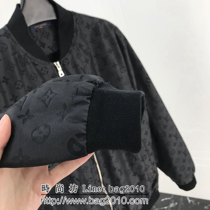LV路易威登SuP X LV聯名款 18秋冬新款 提花字母圖案 男款夾克外套  ydi1963